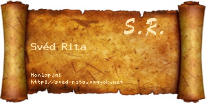 Svéd Rita névjegykártya